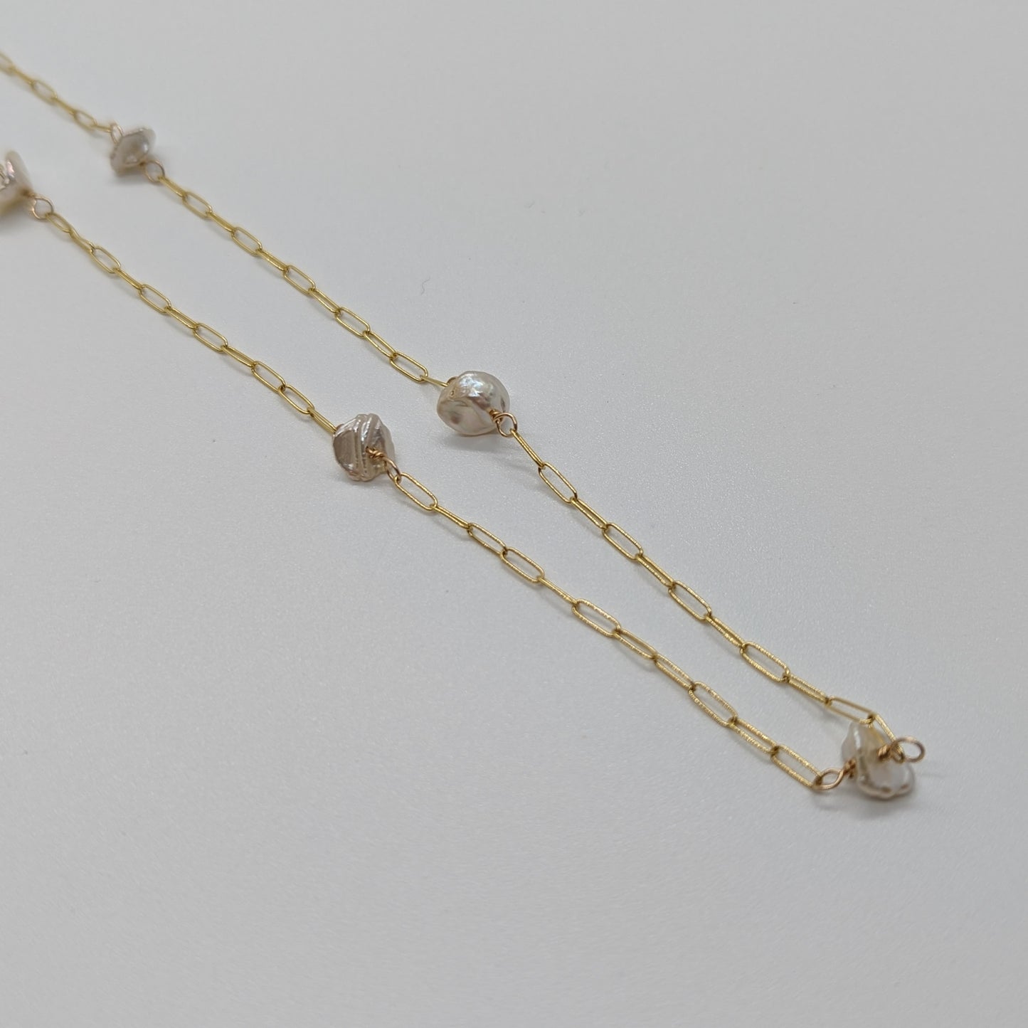 Dainty Keshi Satellite Necklace