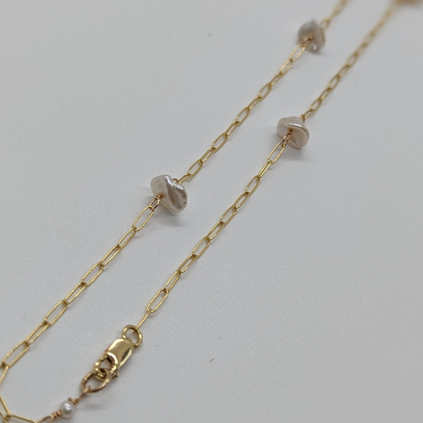 Dainty Keshi Satellite Necklace