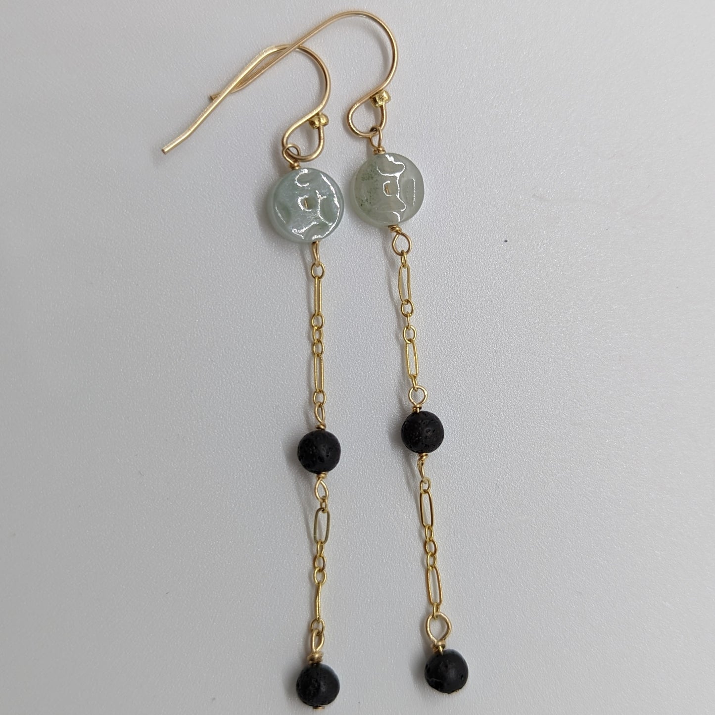 Icy Jade Amulet & Lava Rock