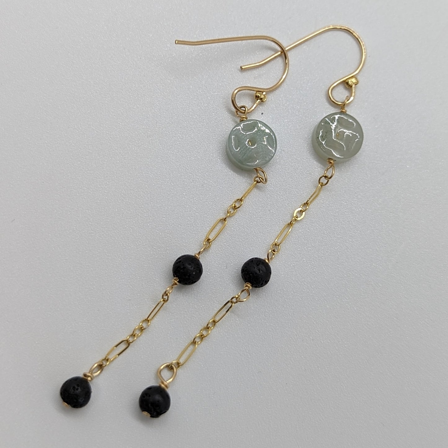 Icy Jade Amulet & Lava Rock