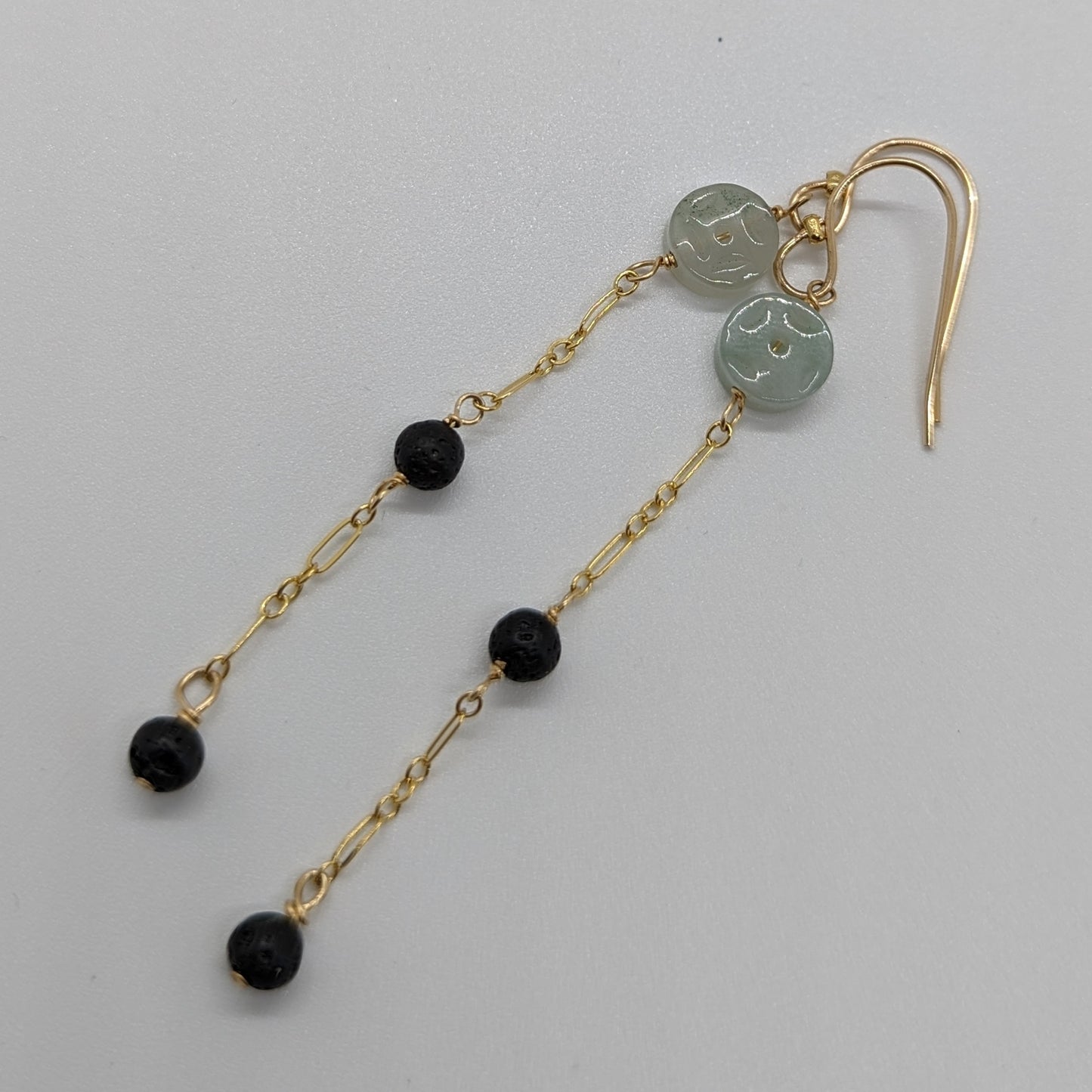 Icy Jade Amulet & Lava Rock