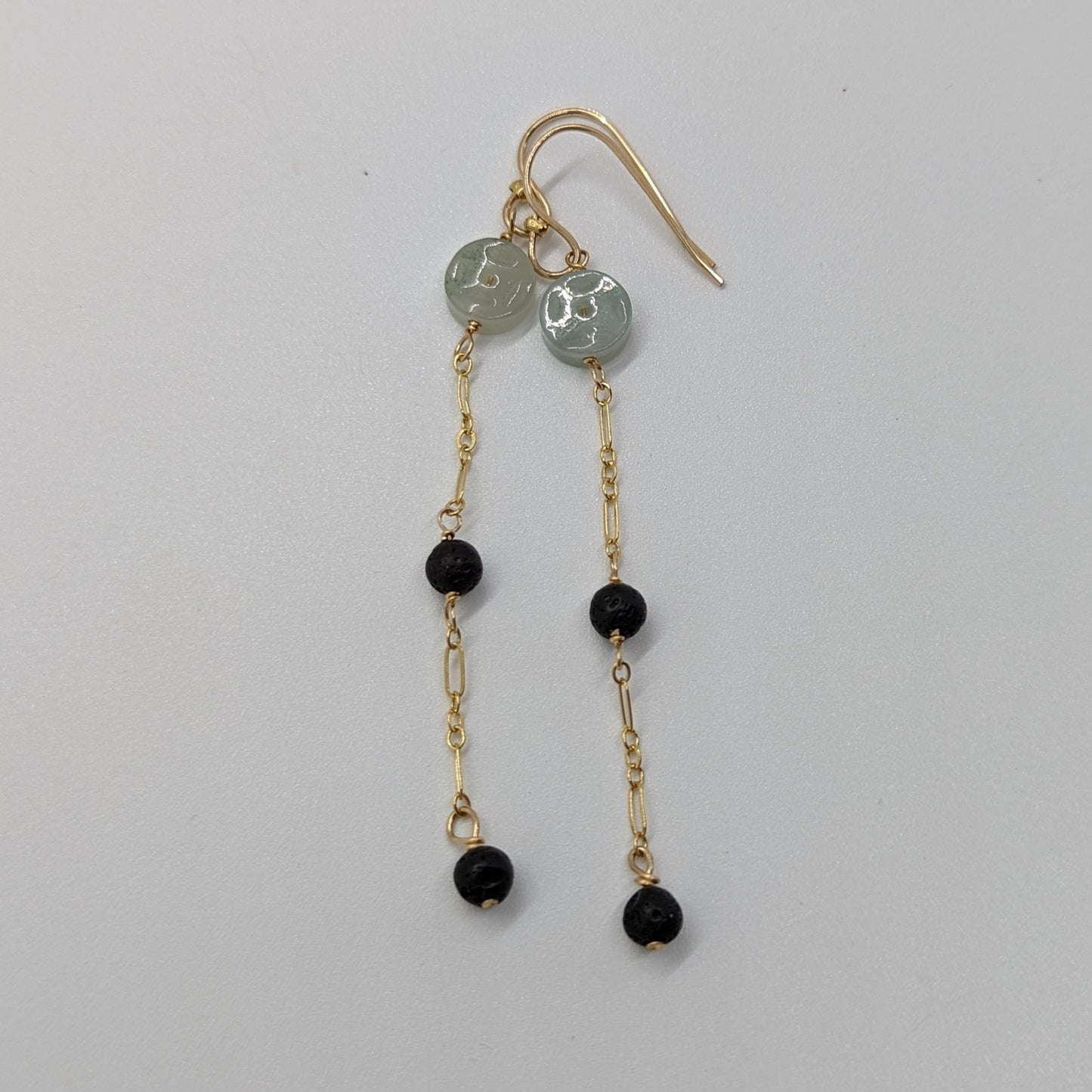 Icy Jade Amulet & Lava Rock