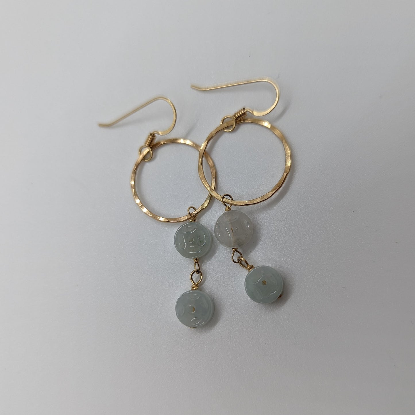 Jade Double Feng Shui Earrings