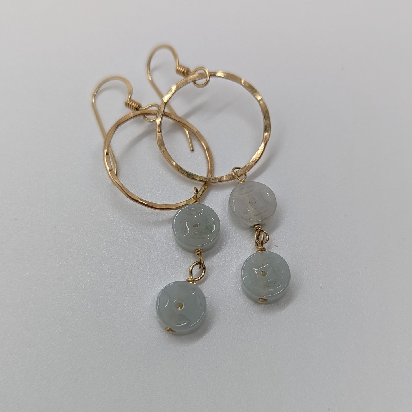 Jade Double Feng Shui Earrings