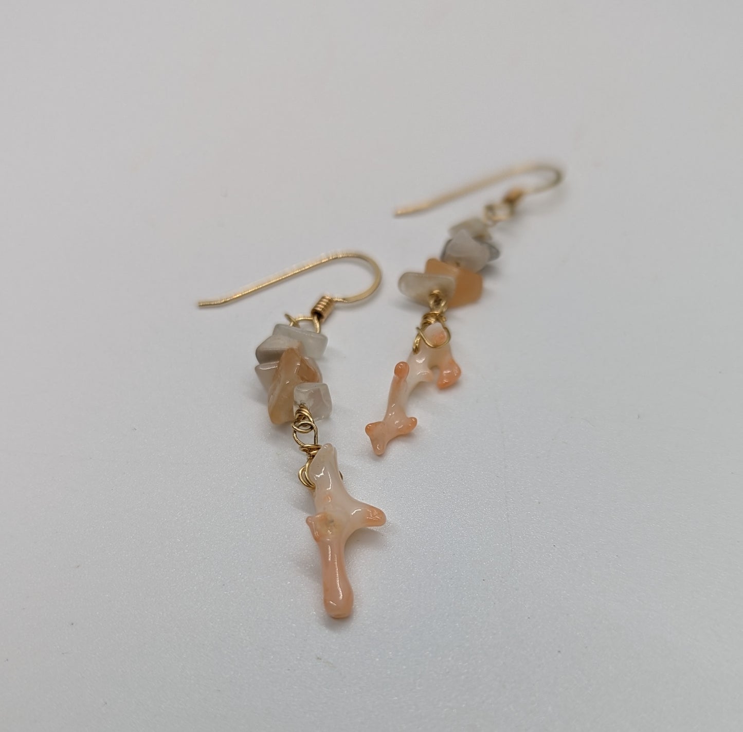 Pink Coral & Moonstone