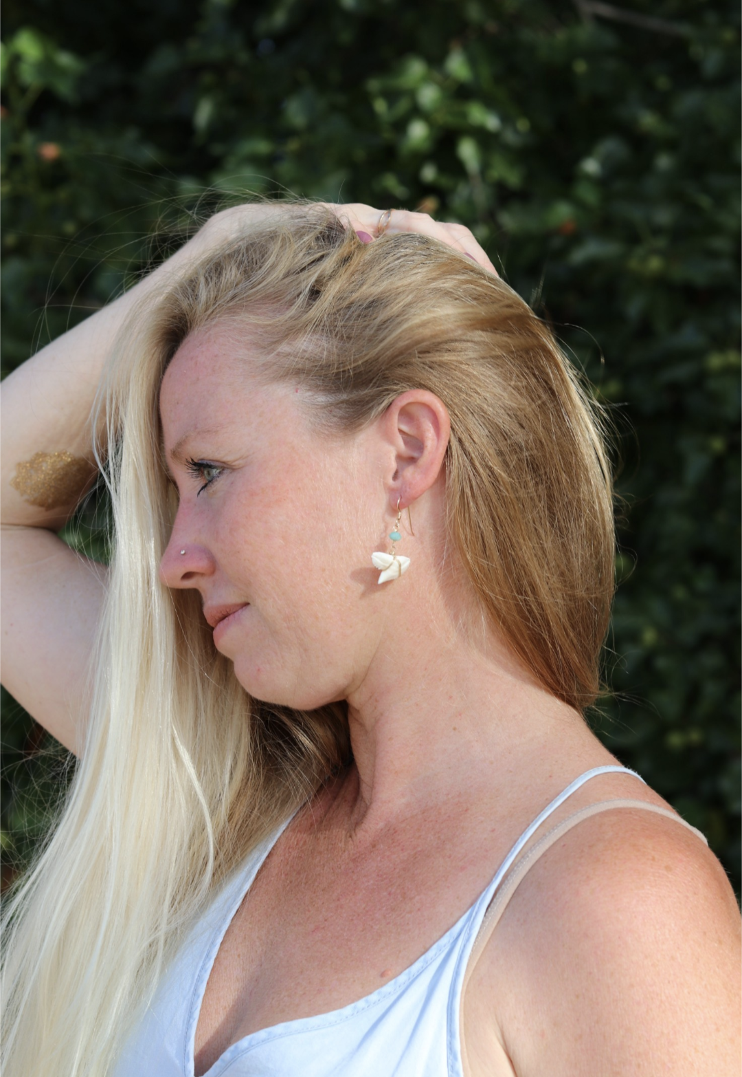 Tiger Shark Teeth Earrings
