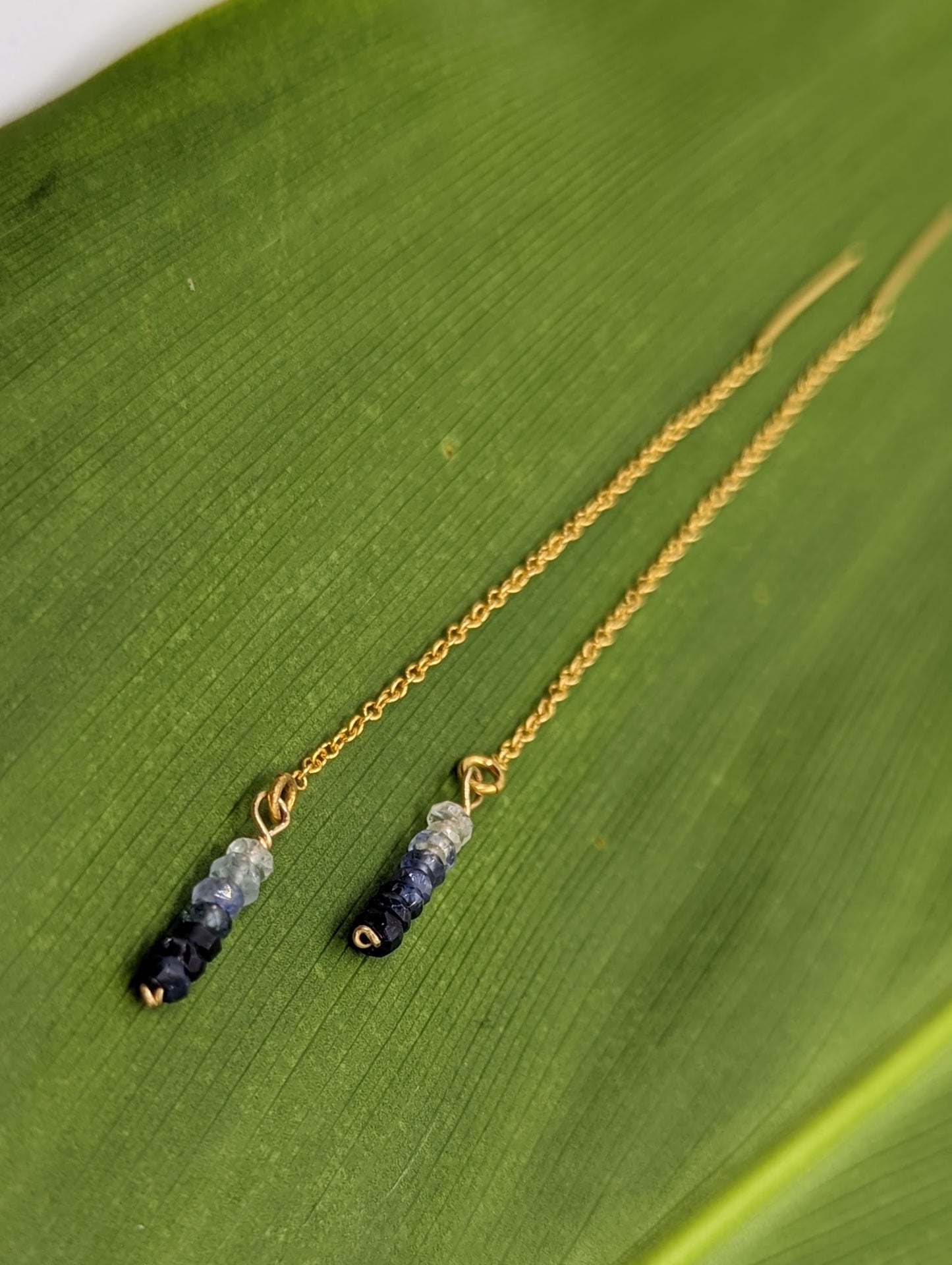 Blue Sapphire Ombre Threaders