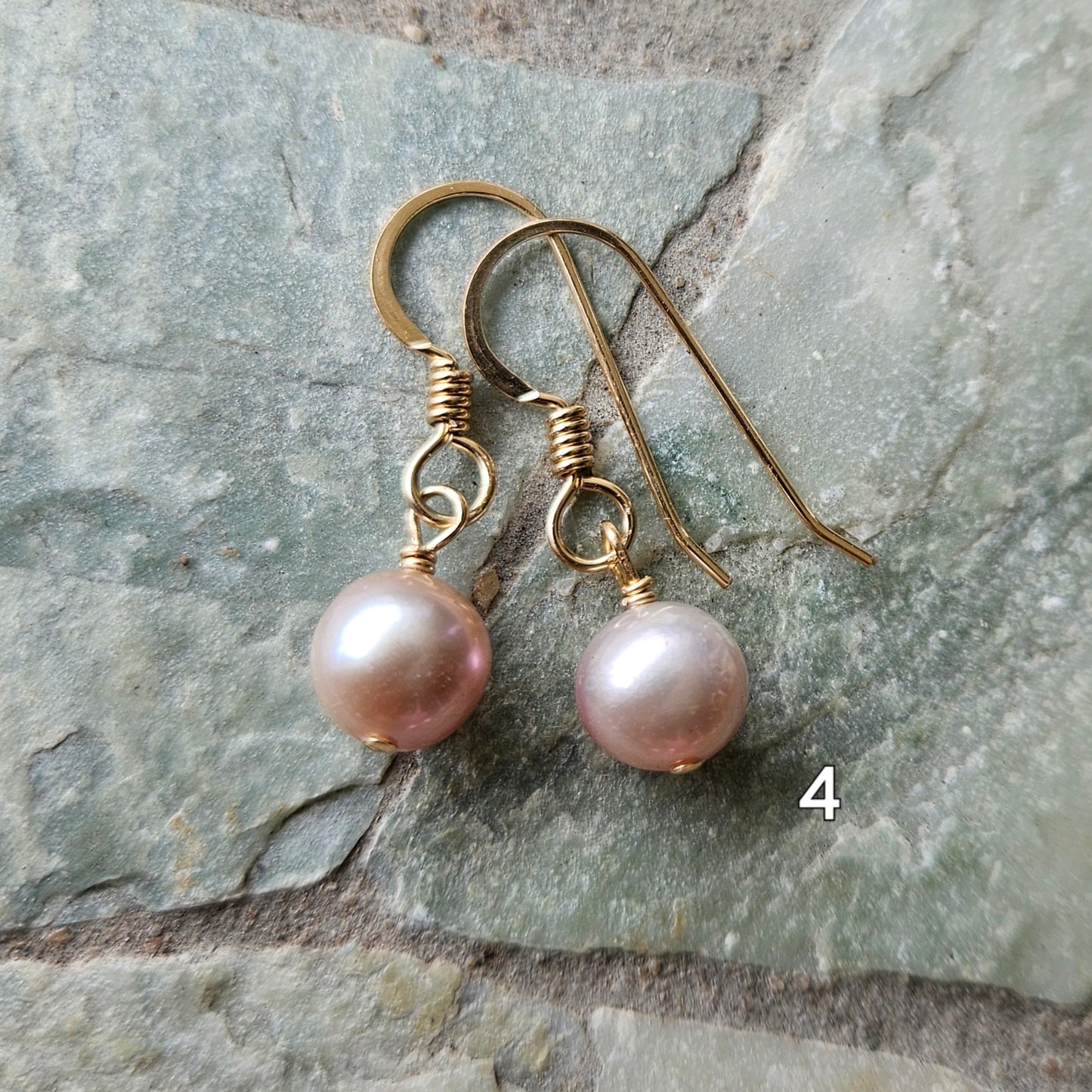 Gold-Filled Pearl Earrings