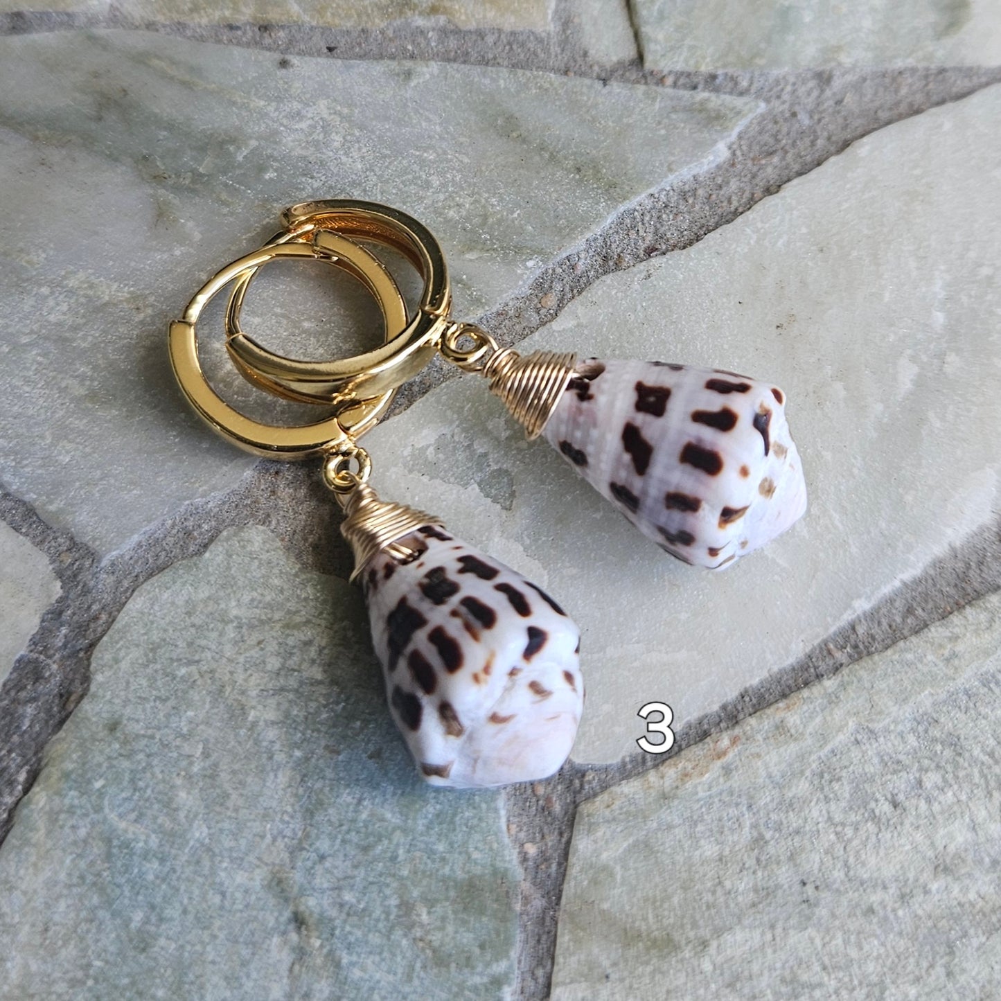 Hebrew Cone Shell Earrings