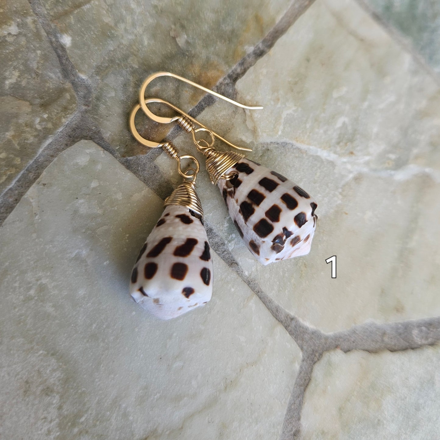 Hebrew Cone Shell Earrings