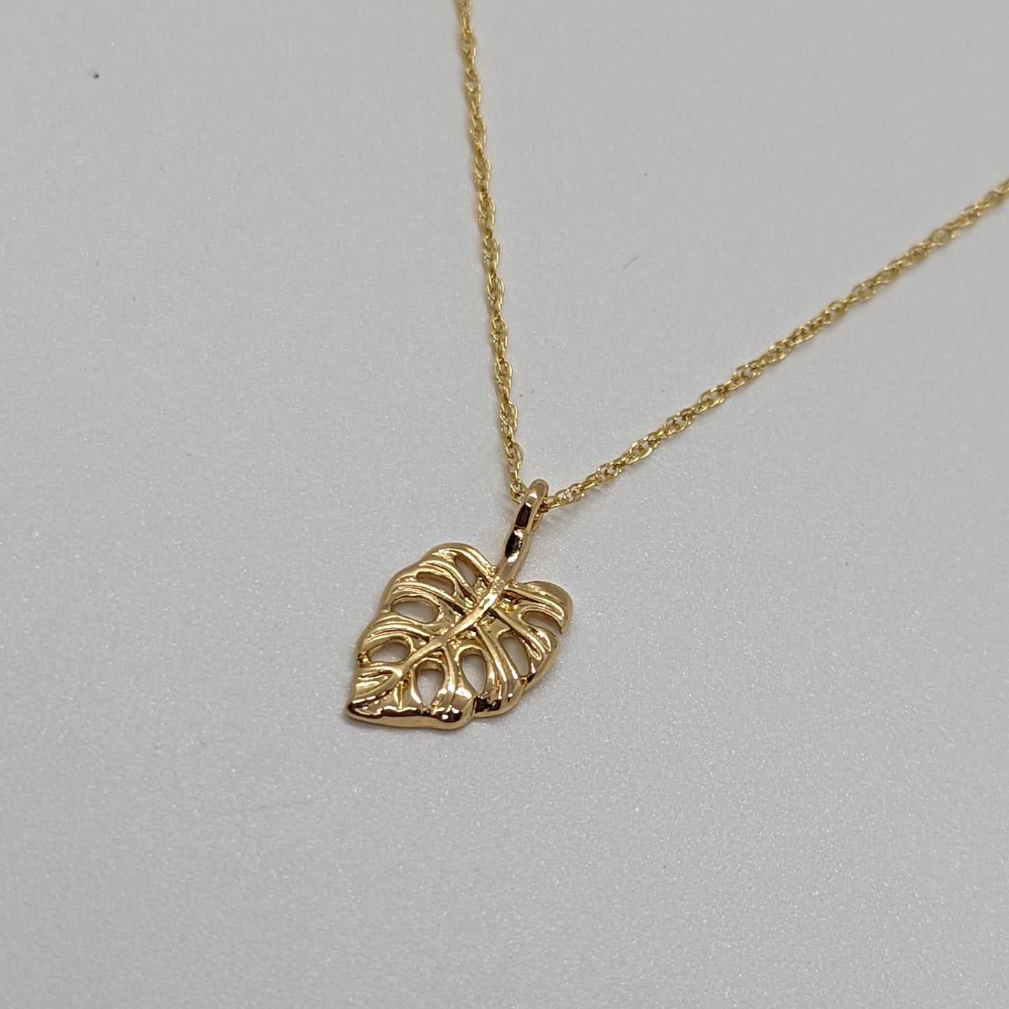 Tropical Monstera Necklace