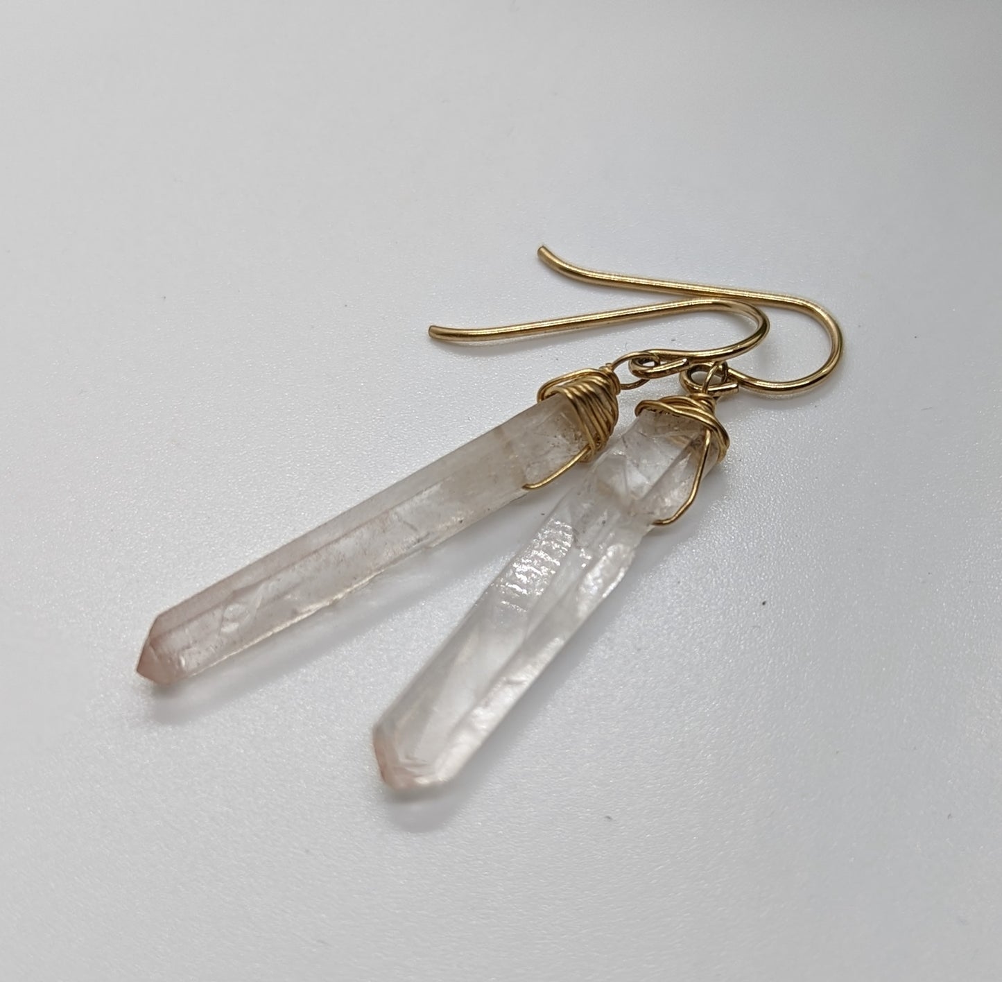 Brazilian Quartz Crystal Earrings