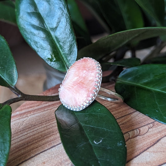 Pink & Coral Shell Fragment Ring