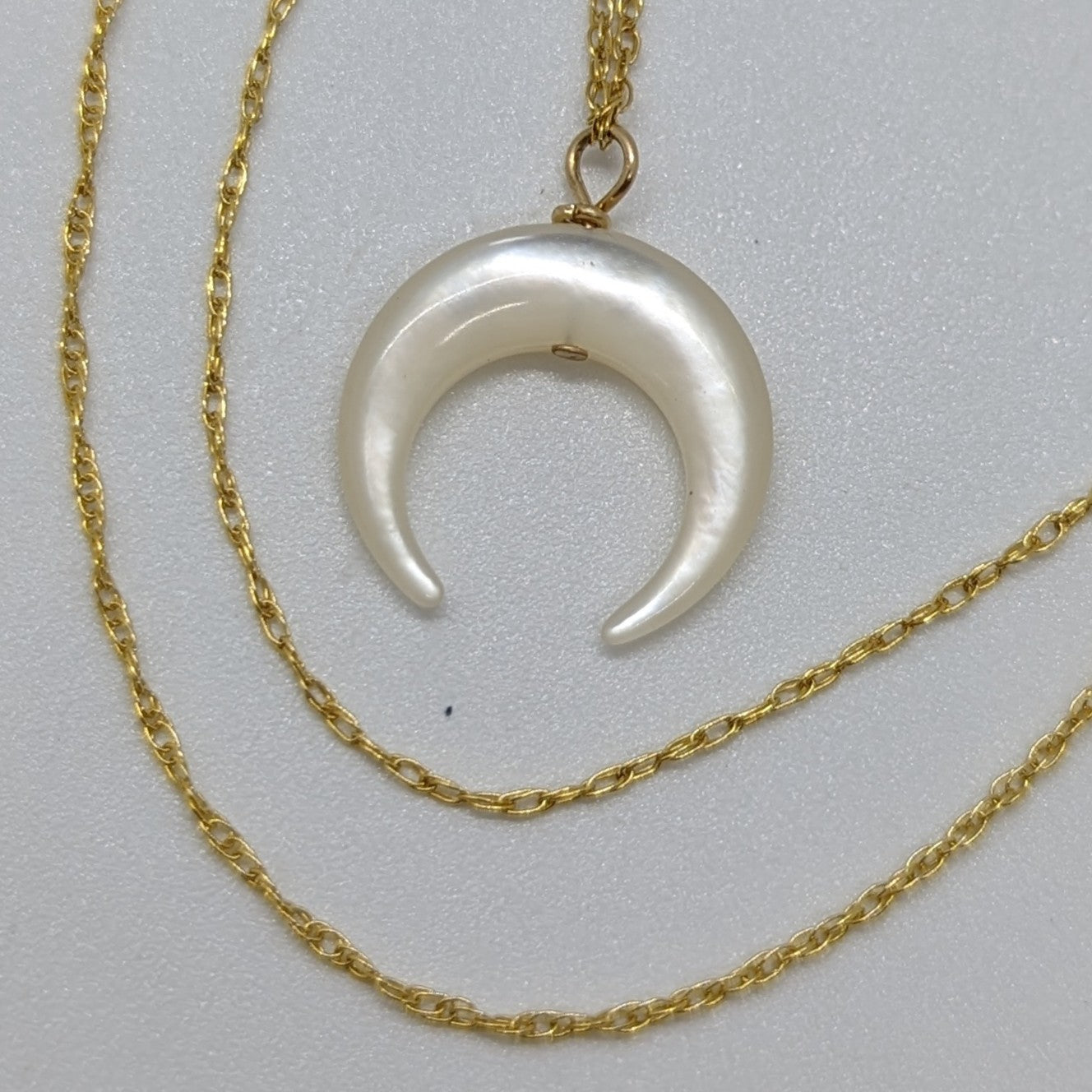 Mother of Pearl Cresent Necklace