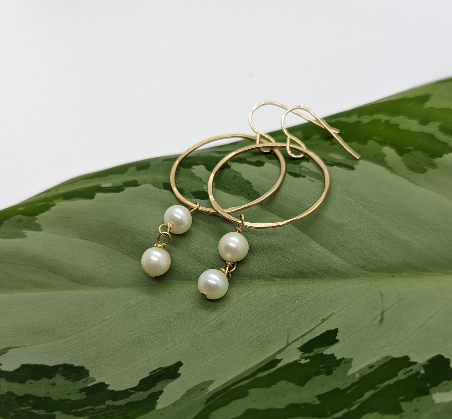 Freshwater Pearl Hoop Earrings