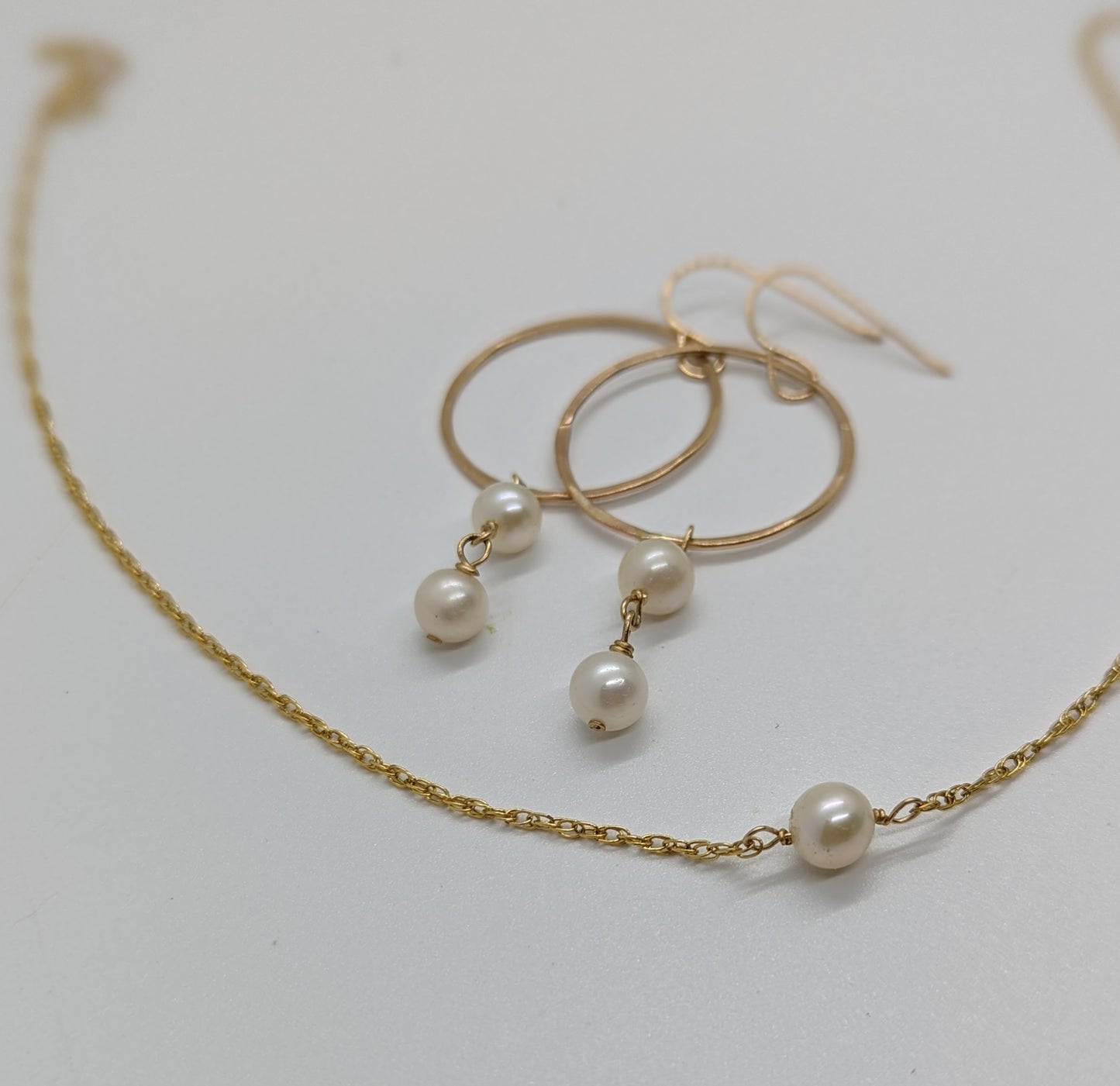 Freshwater Pearl Hoop Earrings