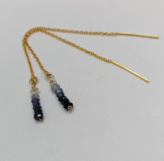 Blue Sapphire Ombre Threaders