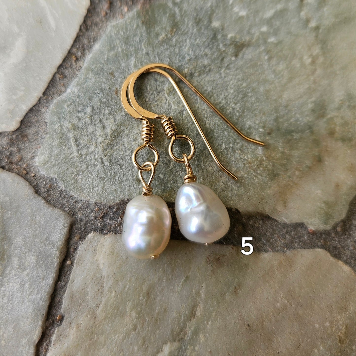 Keshi Pearl Earrings