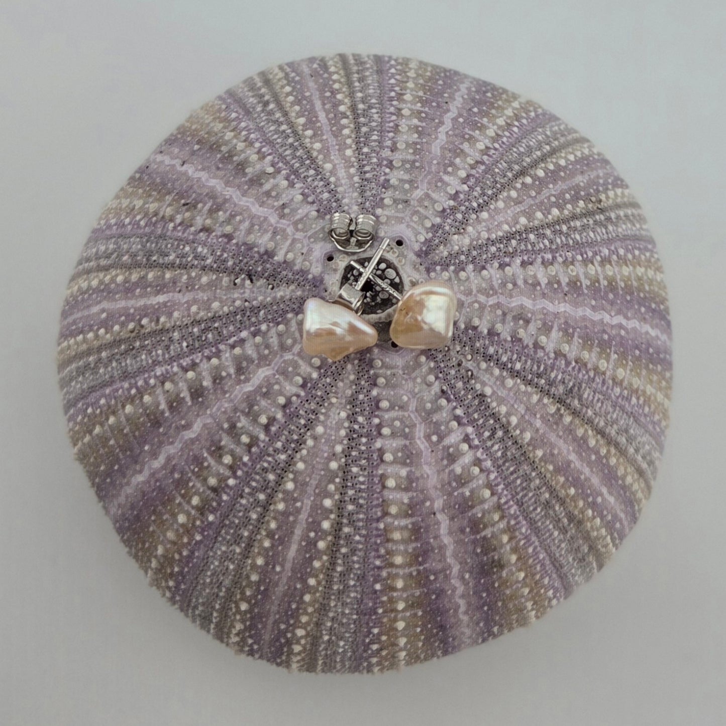 Pink Keshi Pearl Studs