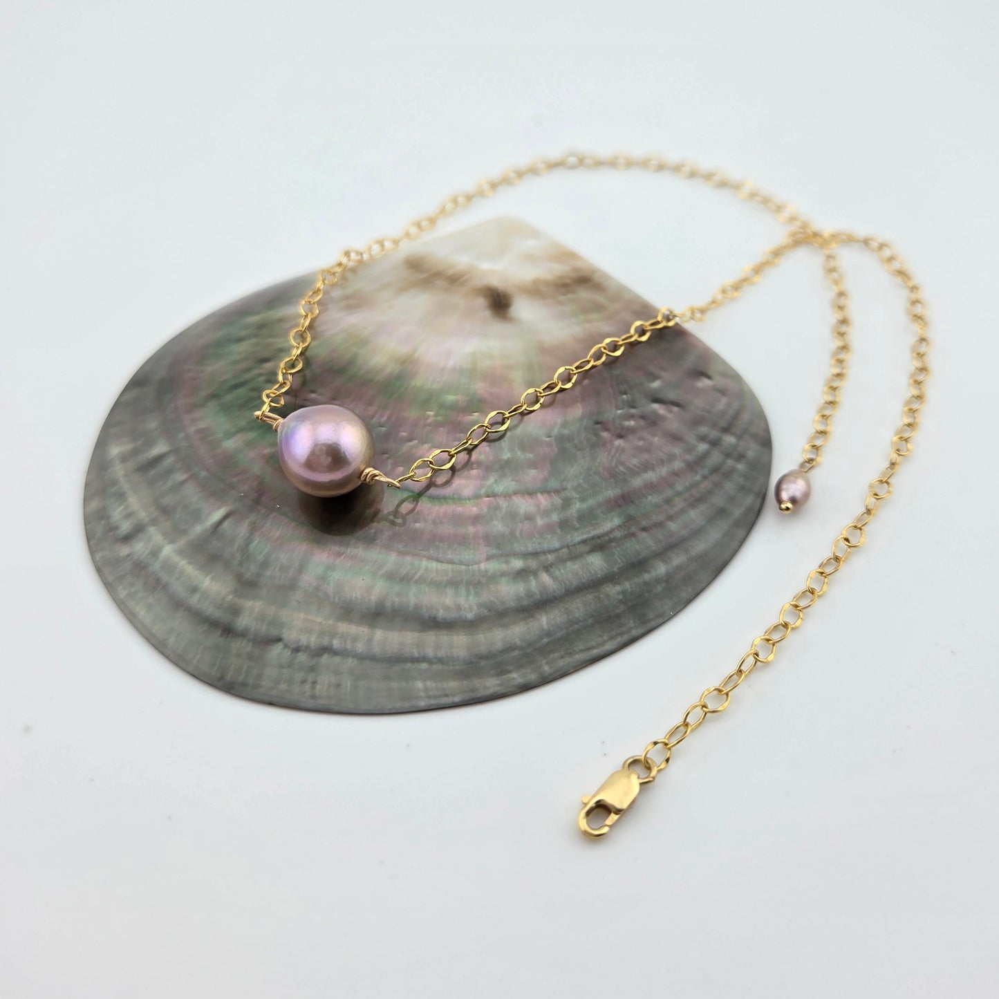 Purple Edison Pearl Necklace