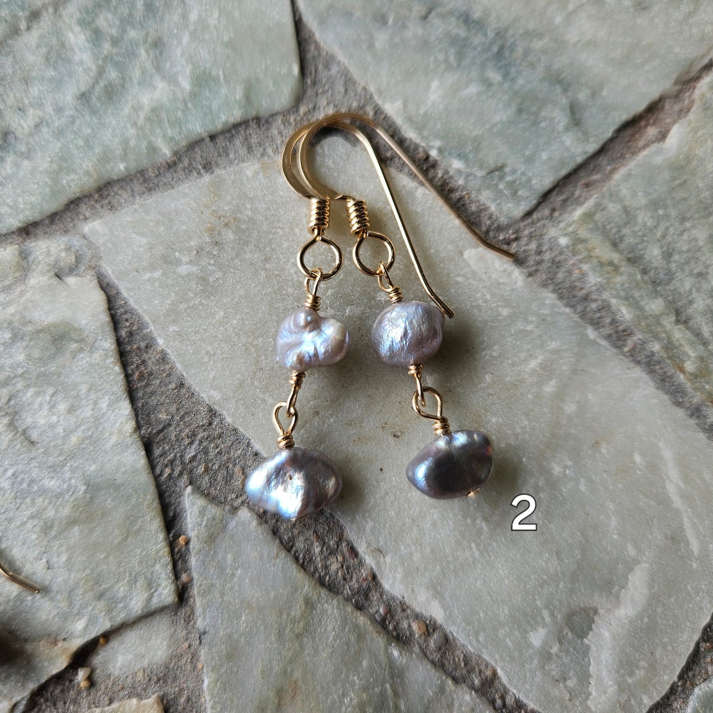 Keshi Pearl Earrings