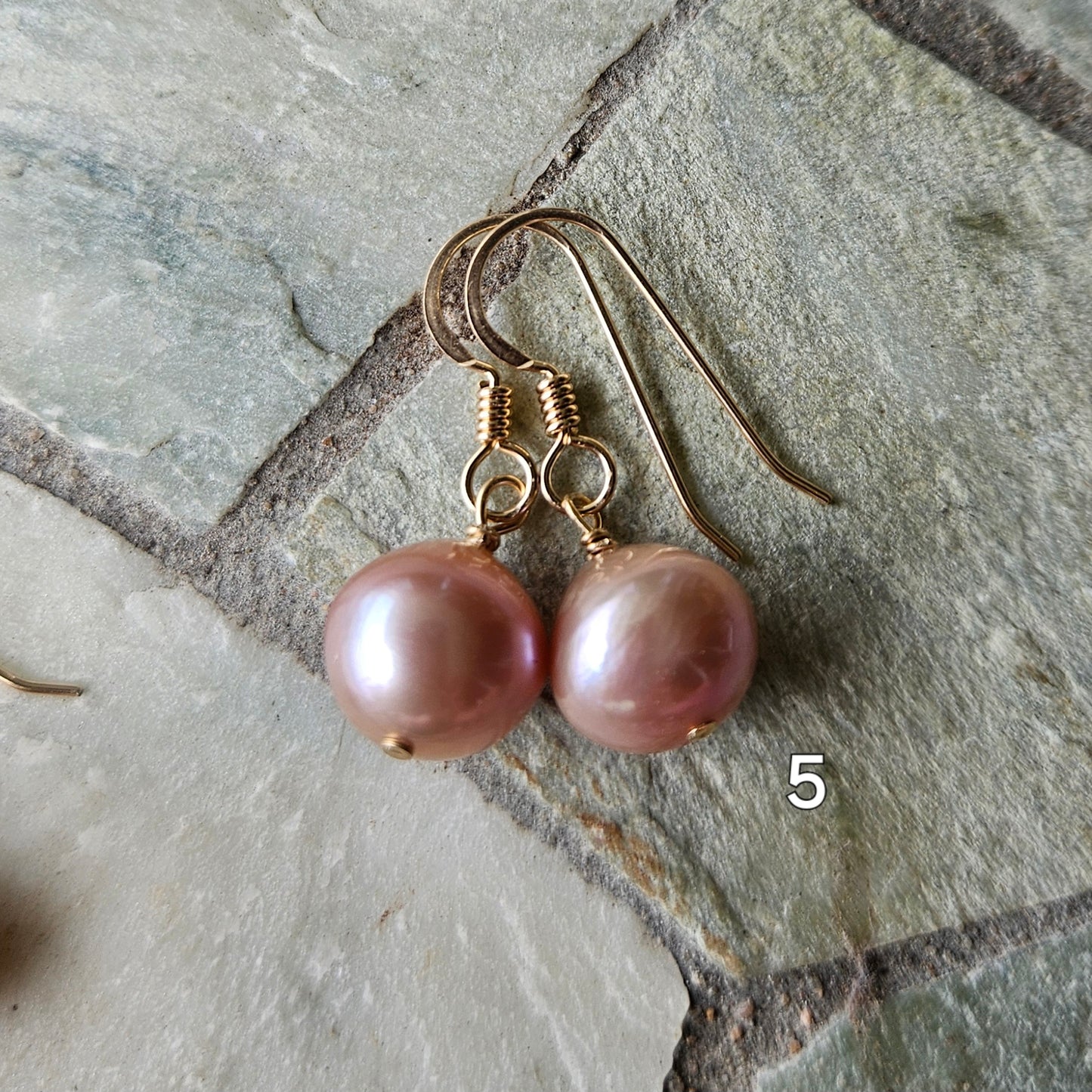 Gold-Filled Pearl Earrings