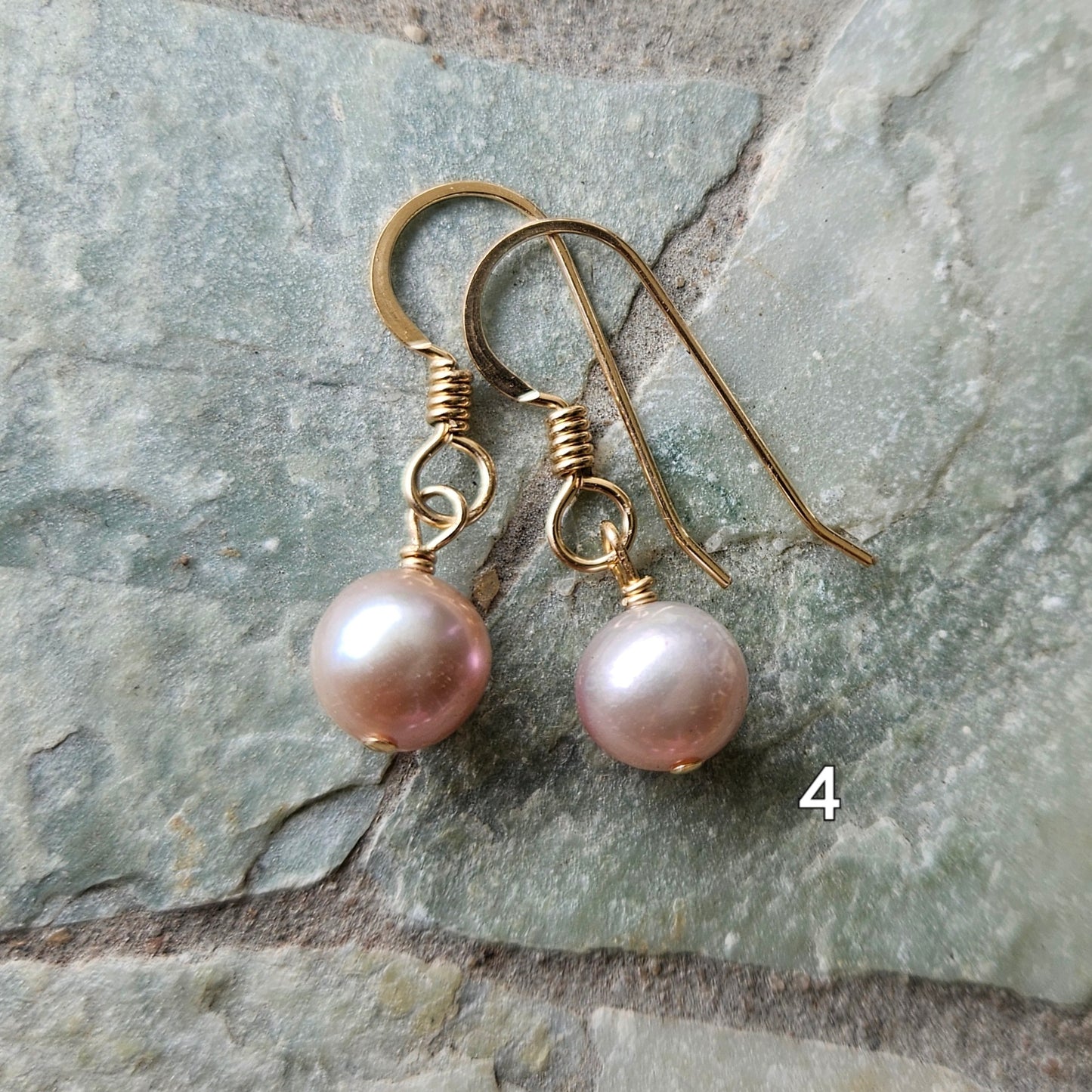 Gold-Filled Pearl Earrings