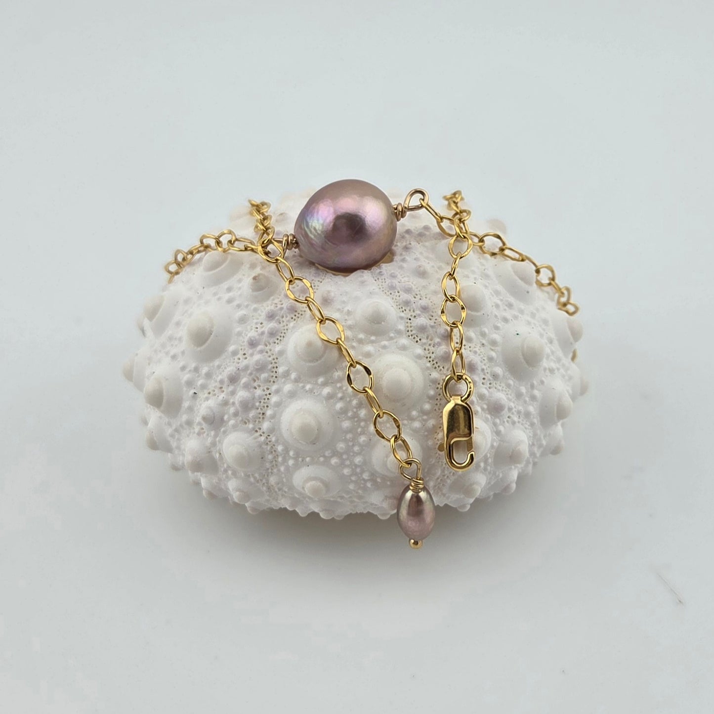 Purple Edison Pearl Necklace
