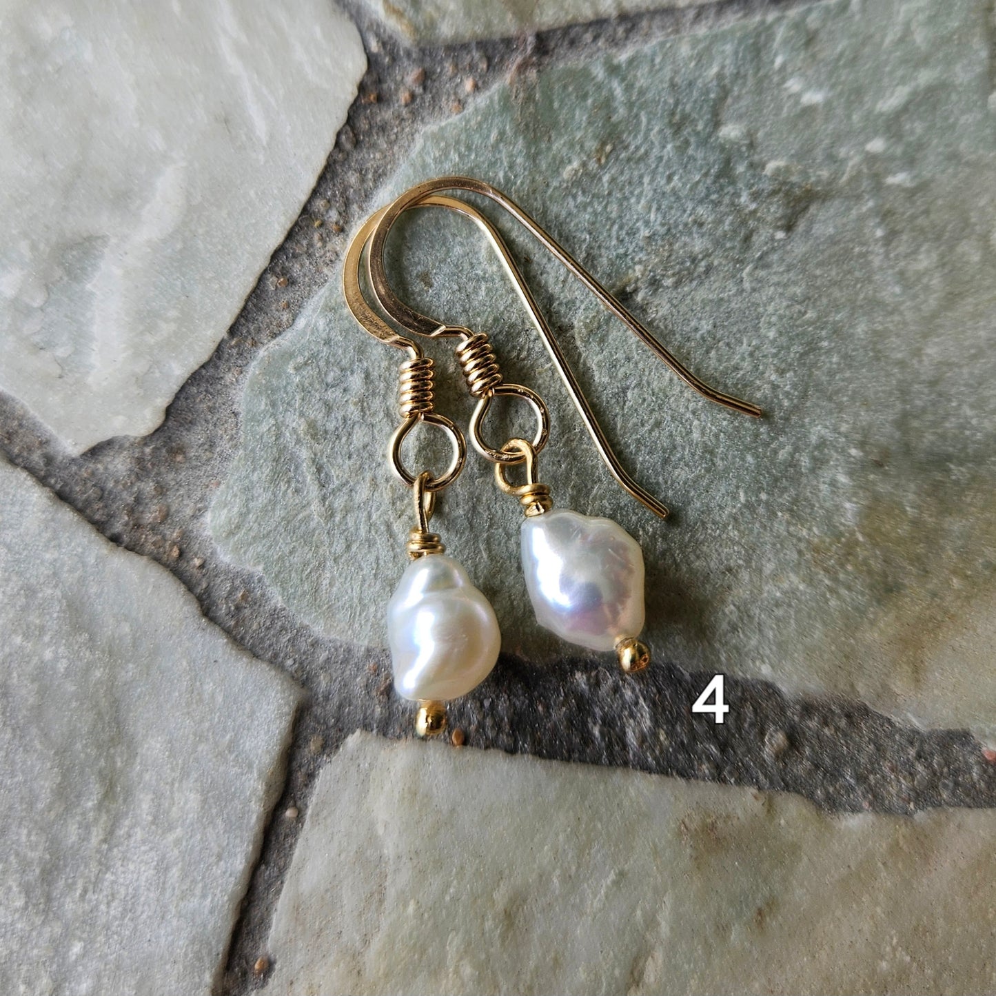 Keshi Pearl Earrings