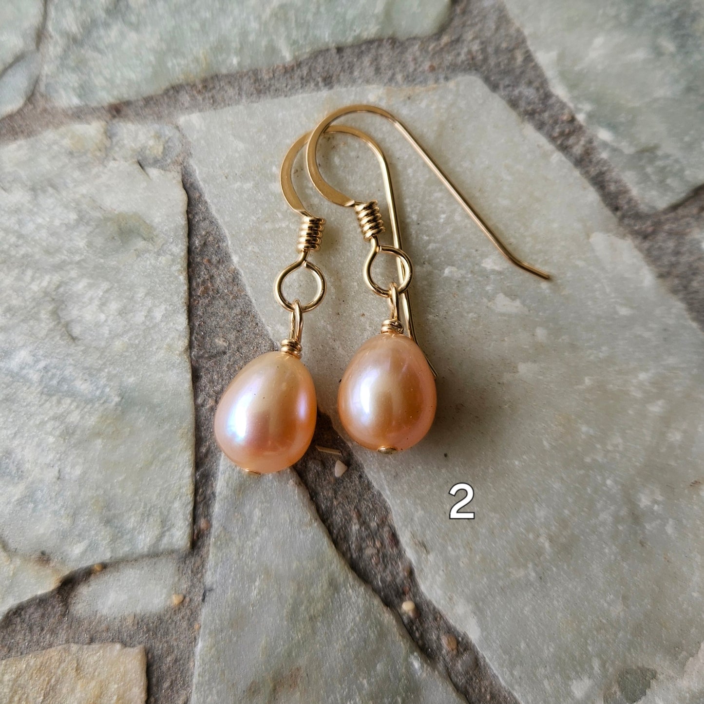 Gold-Filled Pearl Earrings