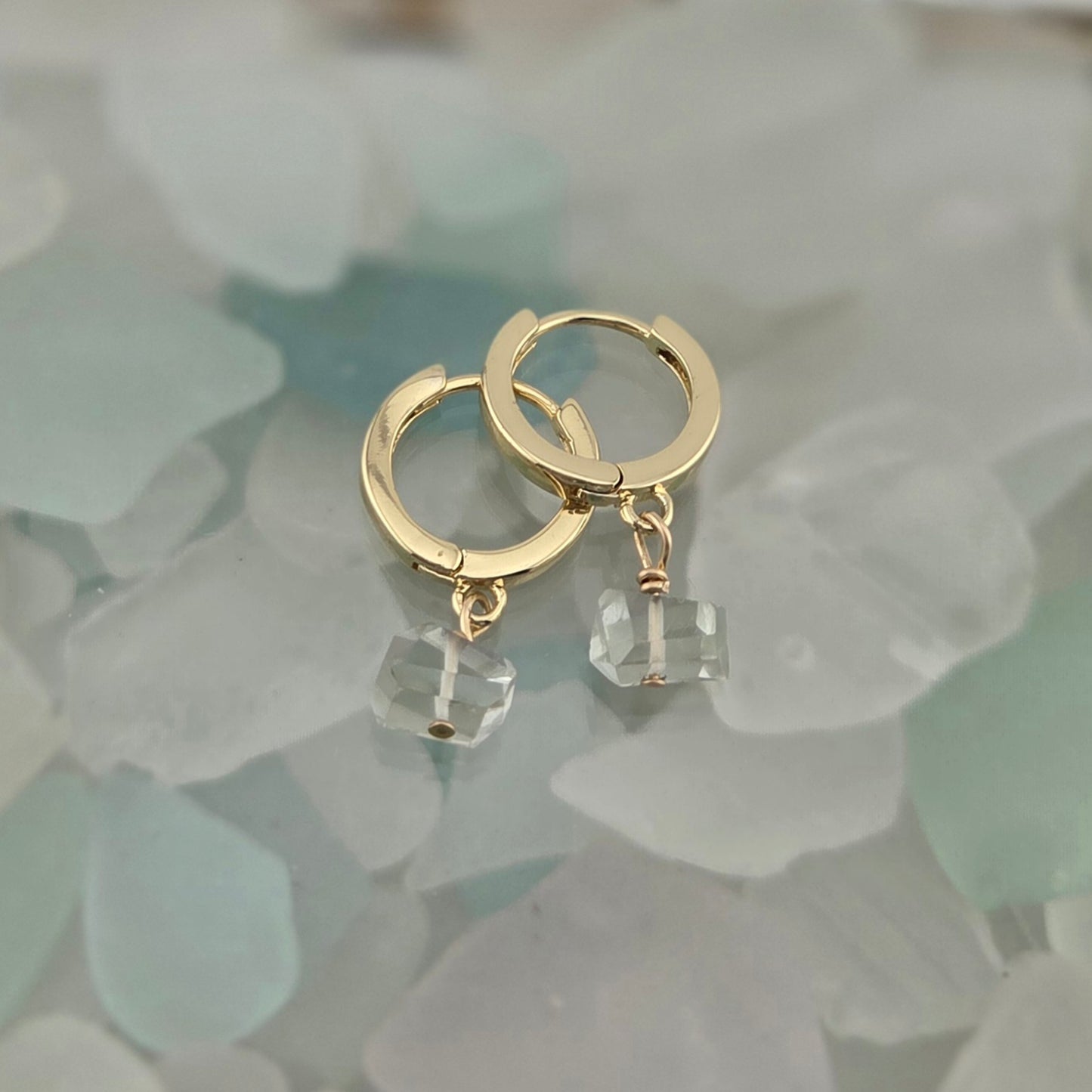 Light-Green Amethyst Earrings