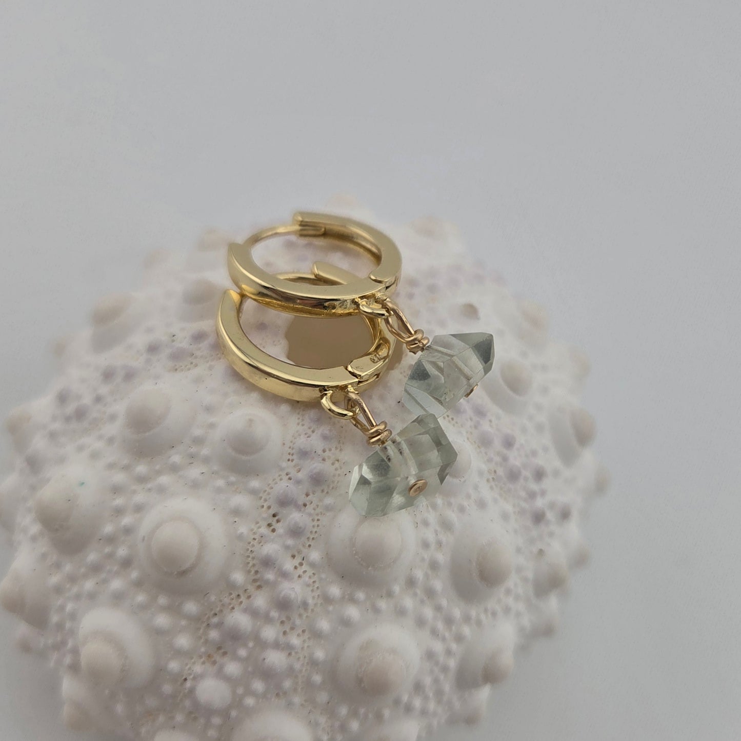 Light-Green Amethyst Earrings
