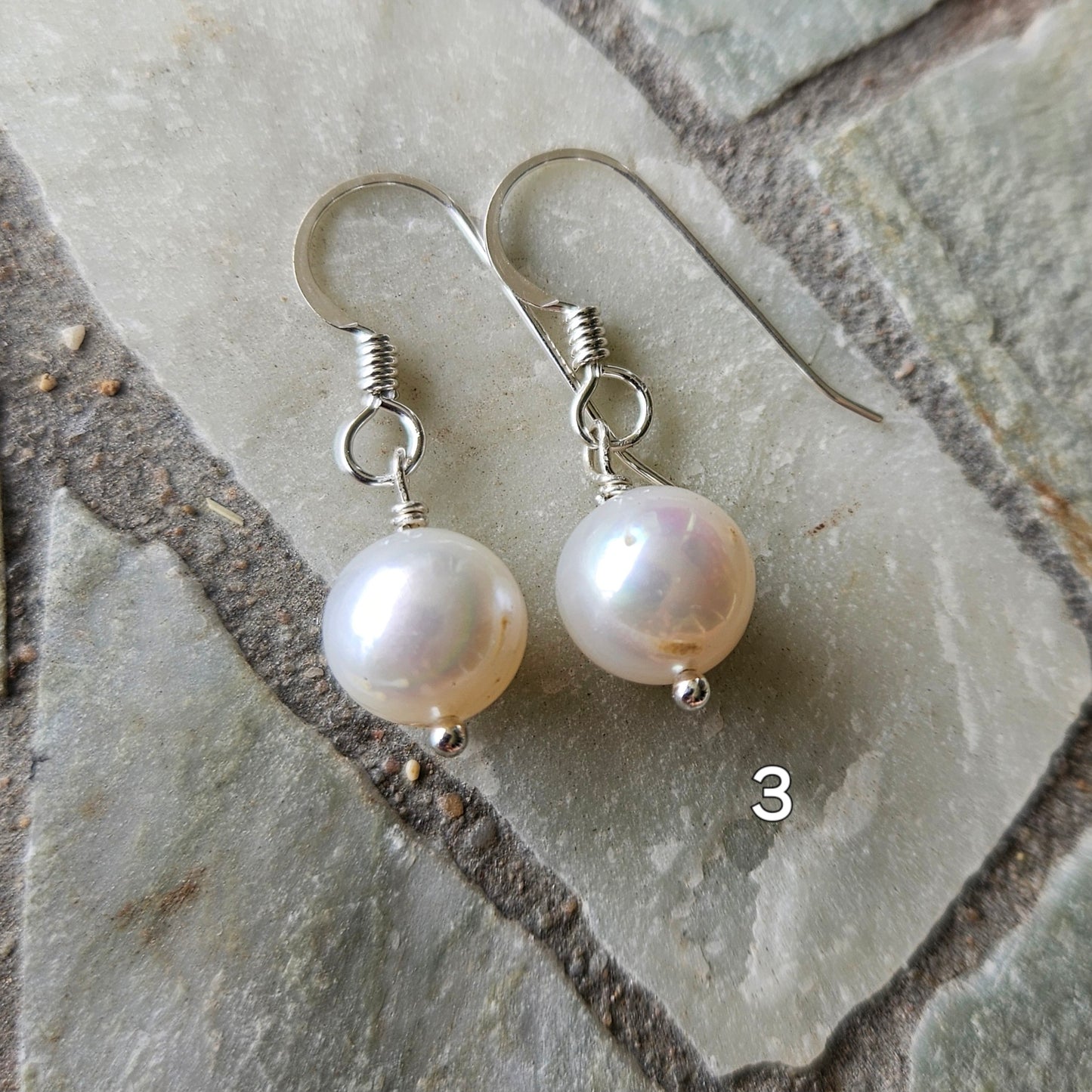 Pearl Earrings- Sterling Silver