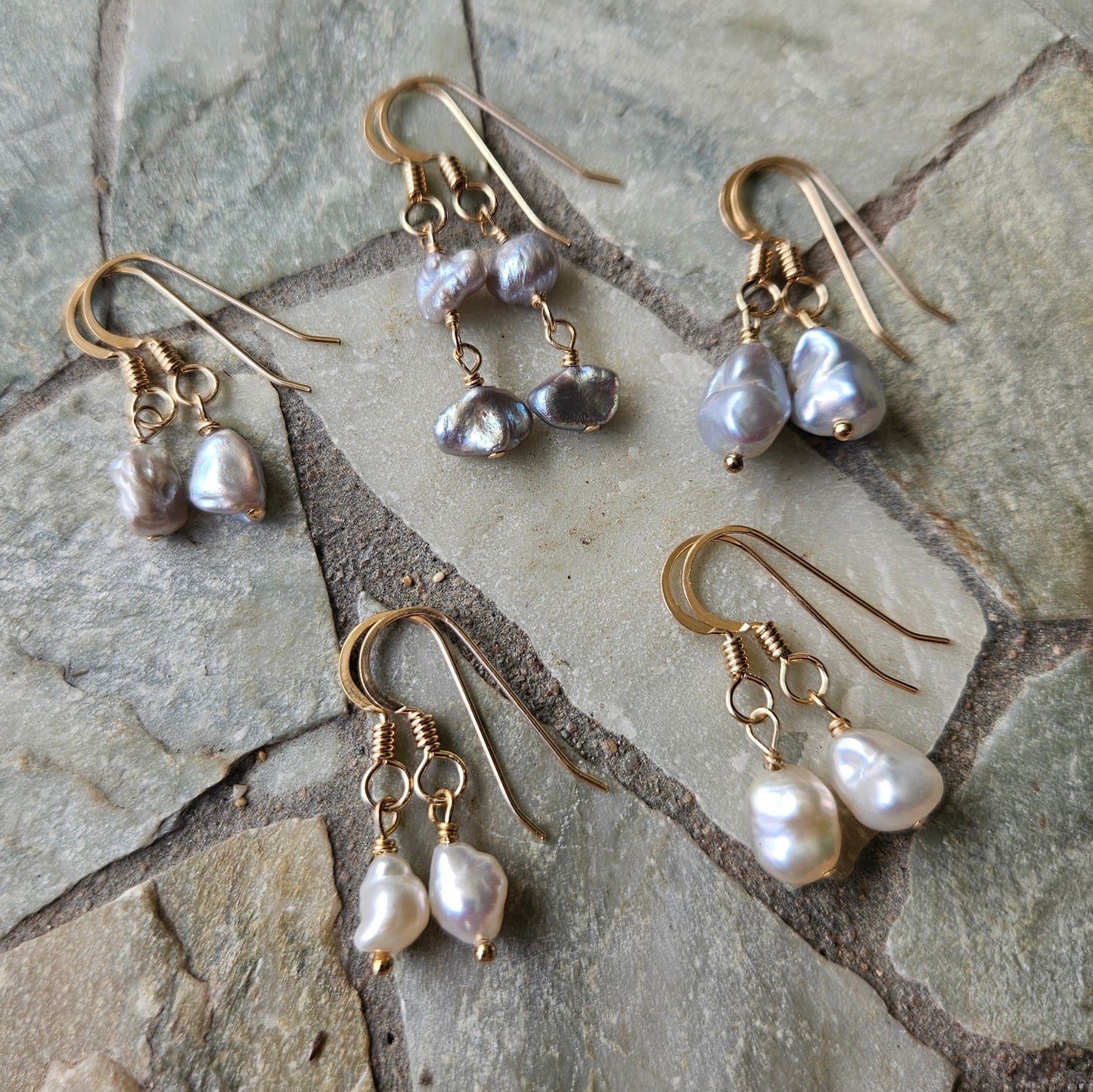 Keshi Pearl Earrings