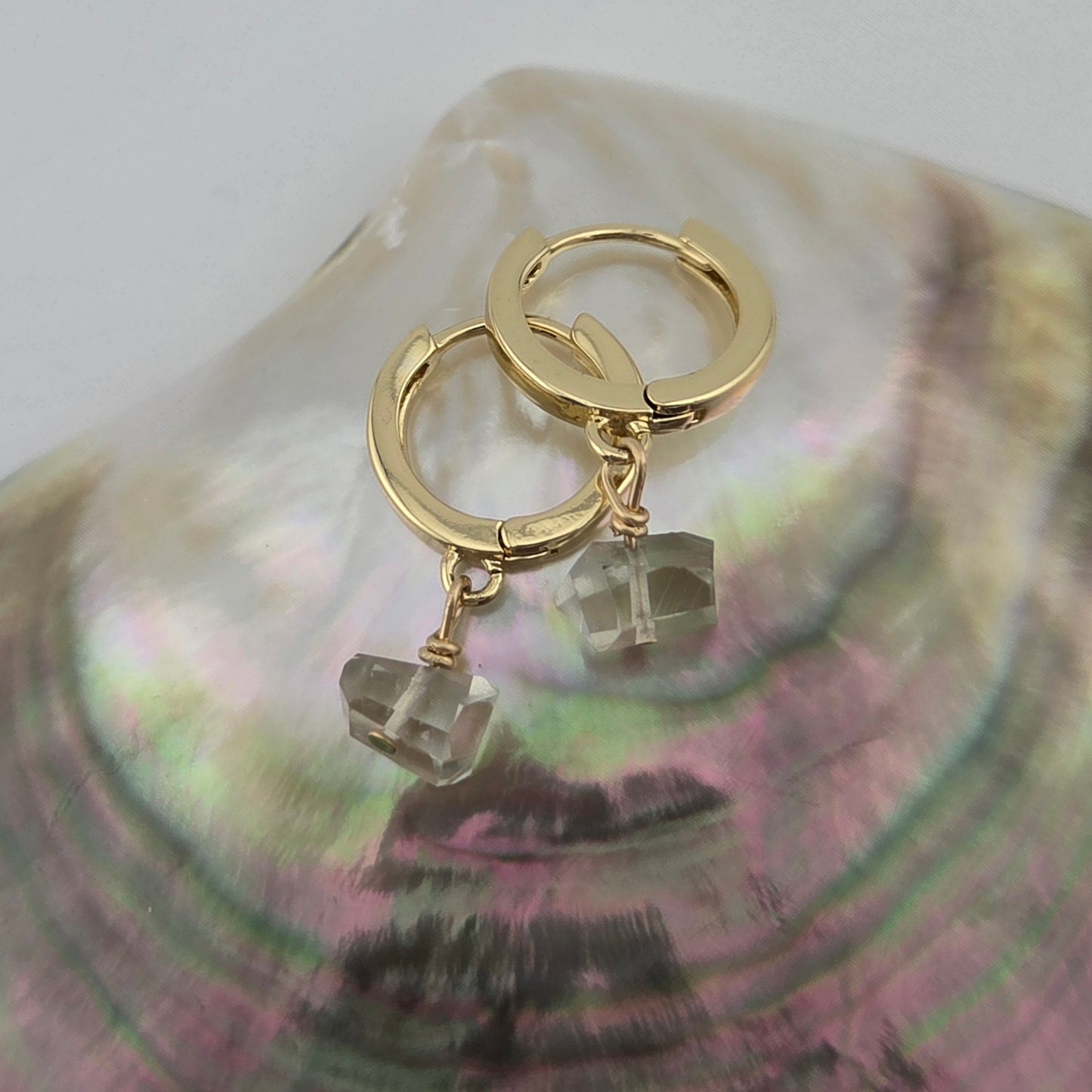 Light-Green Amethyst Earrings