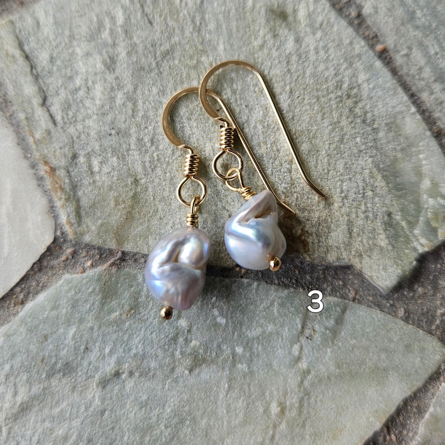 Keshi Pearl Earrings